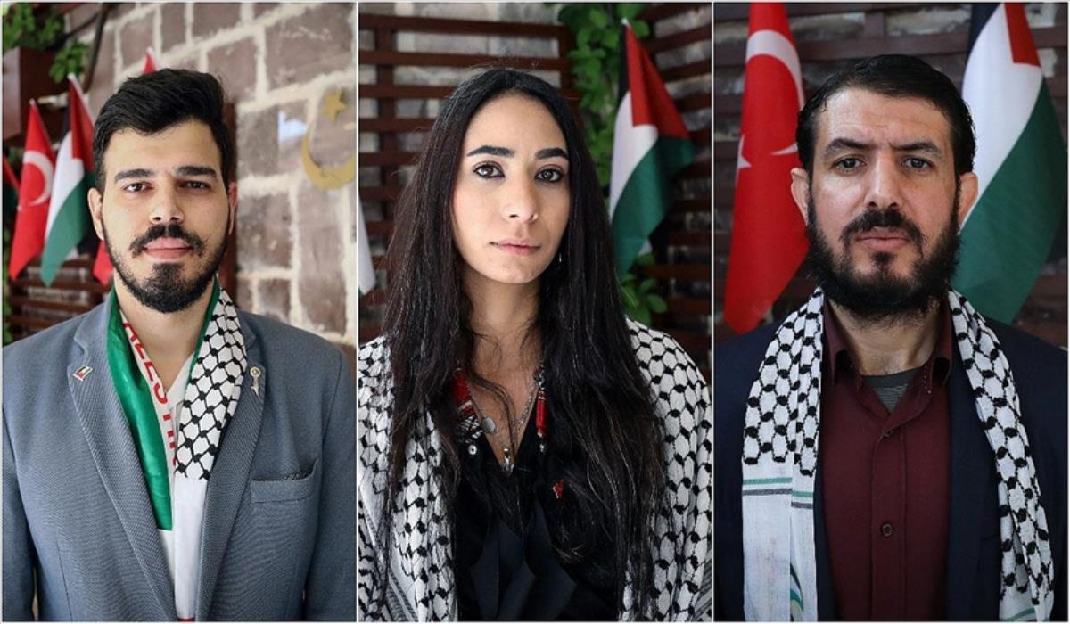 YTB'nin 'Türkiye Bursları' İle Eğitim Alan Filistinli Öğrenciler İsrail'in Saldırılarına Tepkilerini Paylaştı